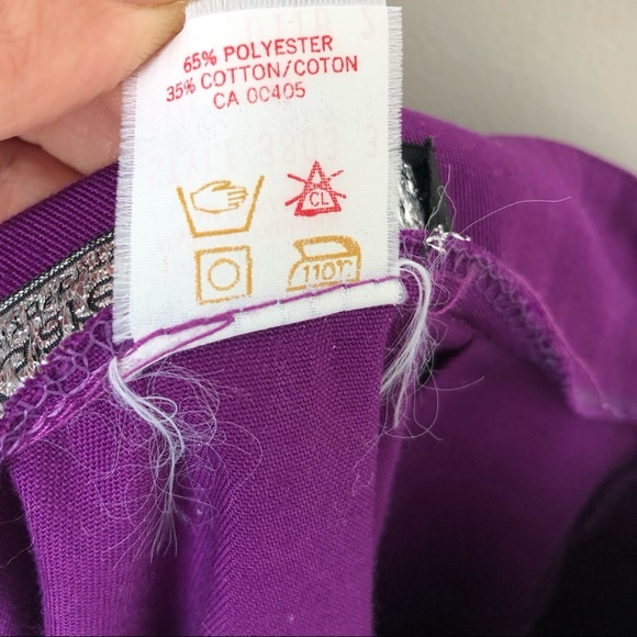 Vintage Gary Petites Purple Faux Wrap Midi Skirt - Picture 7 of 7